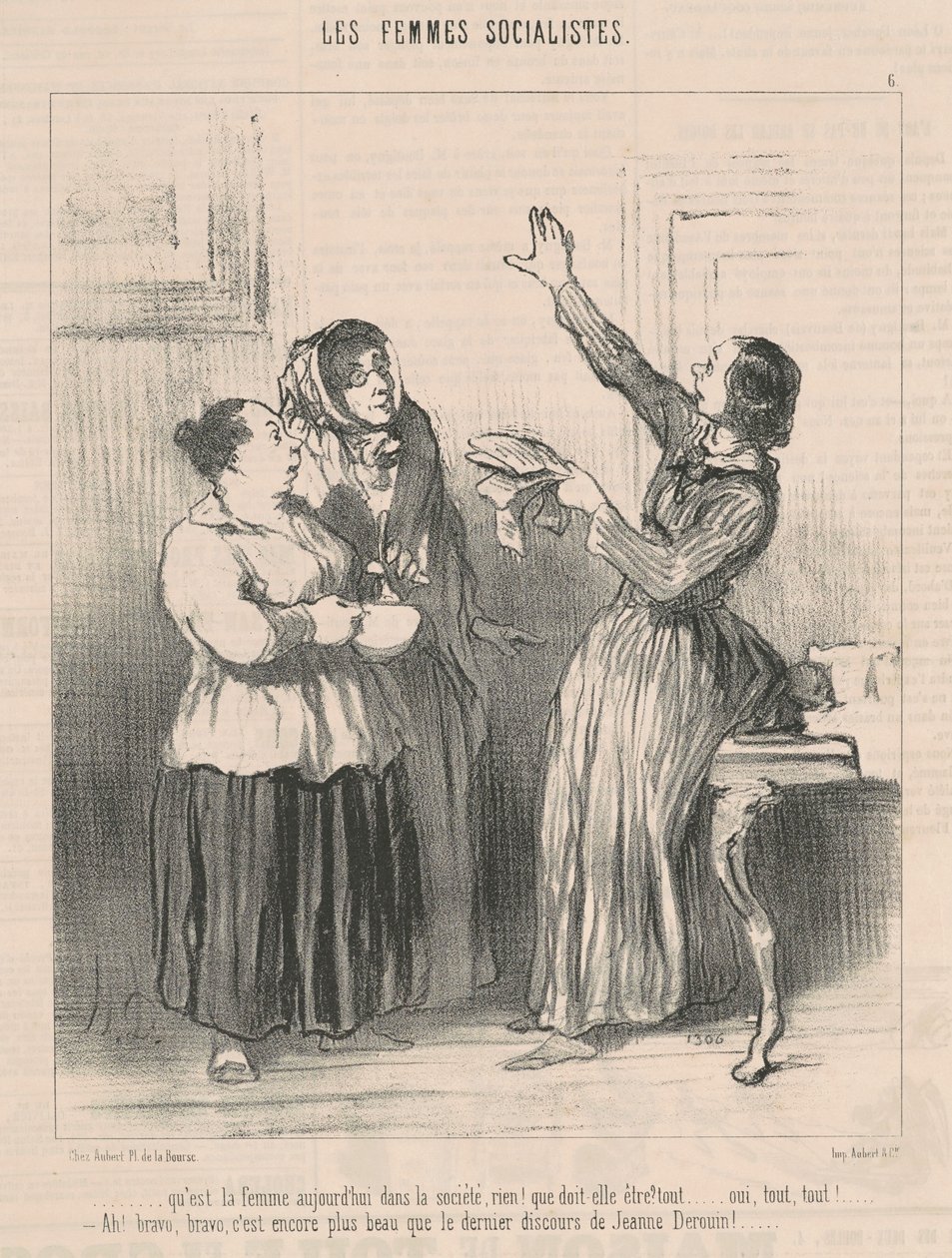 Milyen a nő ma a társadalomban... alkotó: Honoré Daumier