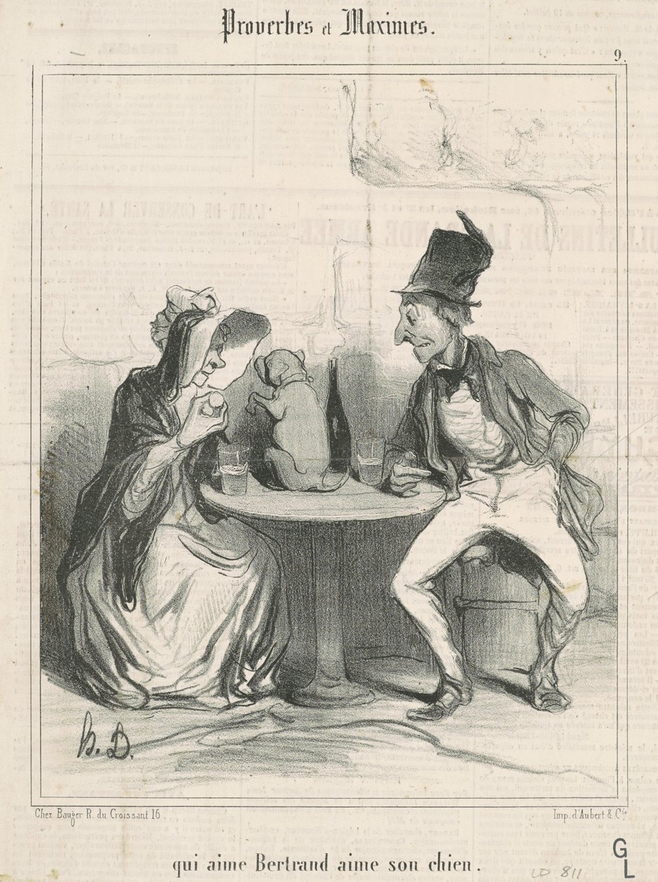 Aki szereti Bertrandot, az szereti a kutyáját alkotó: Honoré Daumier