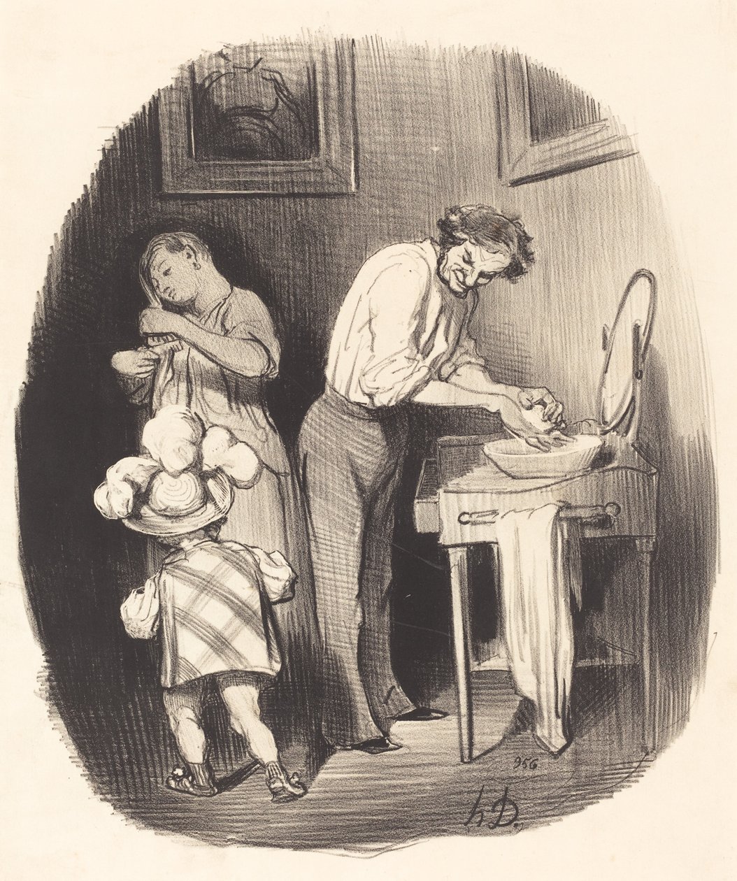 Milyen kedves, Dodore... alkotó: Honoré Daumier