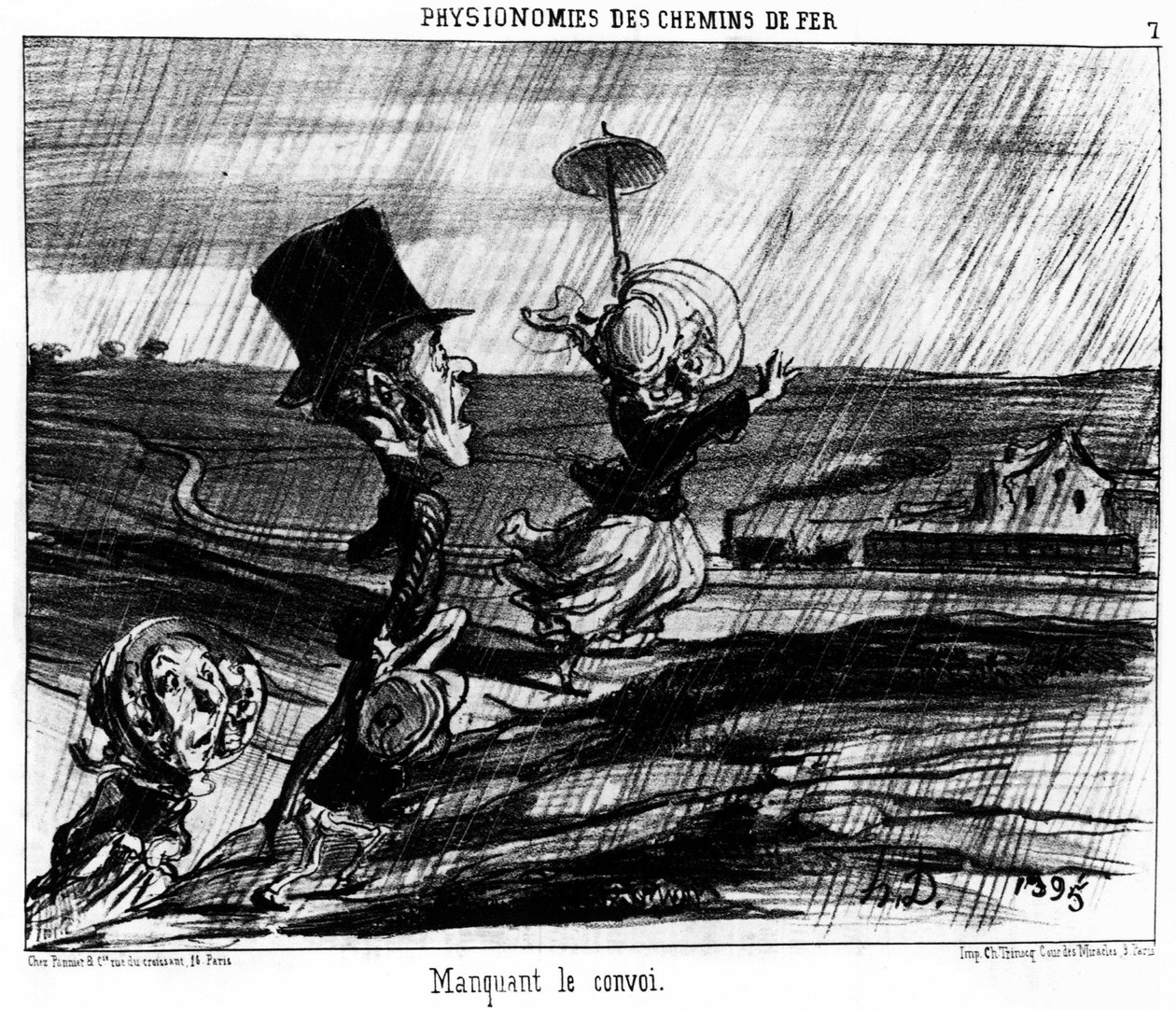 Vasúti fiziognómiák. Hiányzik a konvoj: rajzfilmsorozat Honore Daumier (1808-1879) vasutain. "Macskazene" alkotó: Honoré Daumier