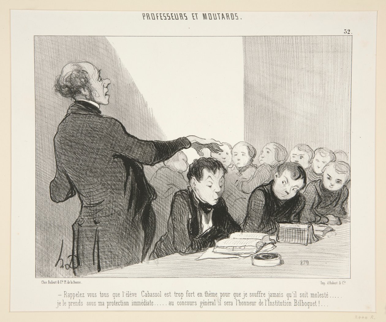 Ne feledje, hogy Cabussol tanítványa.. - 32. a Professzorok és Moutardok közül alkotó: Honoré Daumier