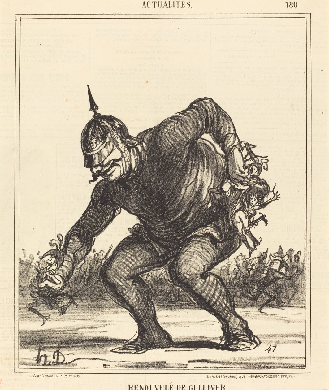 Gulliver felújította alkotó: Honoré Daumier