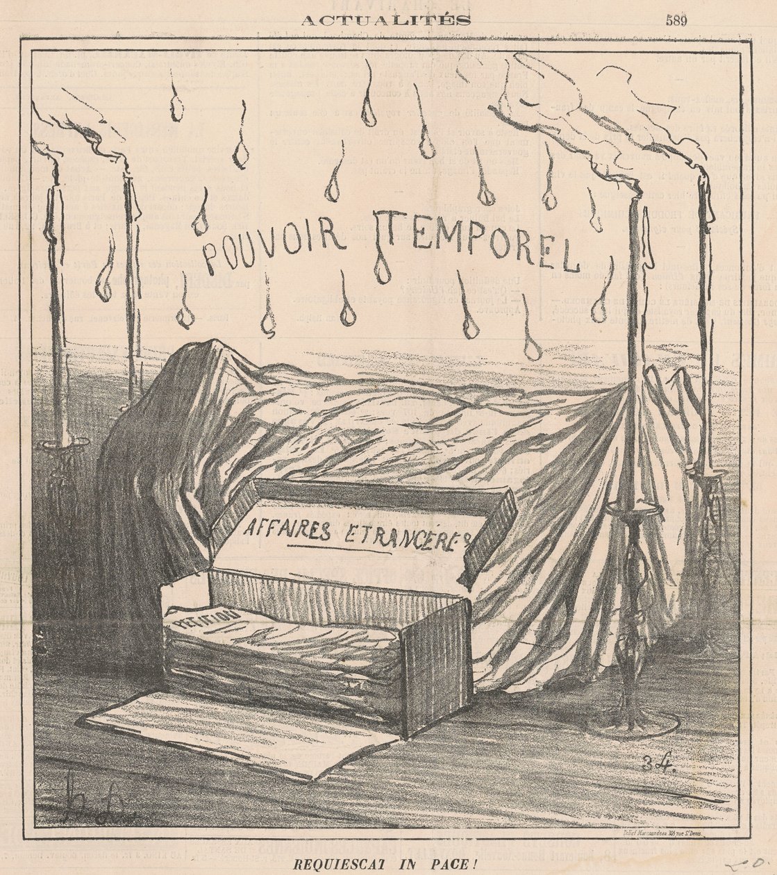 Nyugodjon békében! alkotó: Honoré Daumier