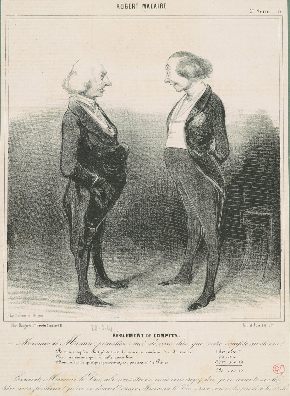 Leszámolás alkotó: Honoré Daumier