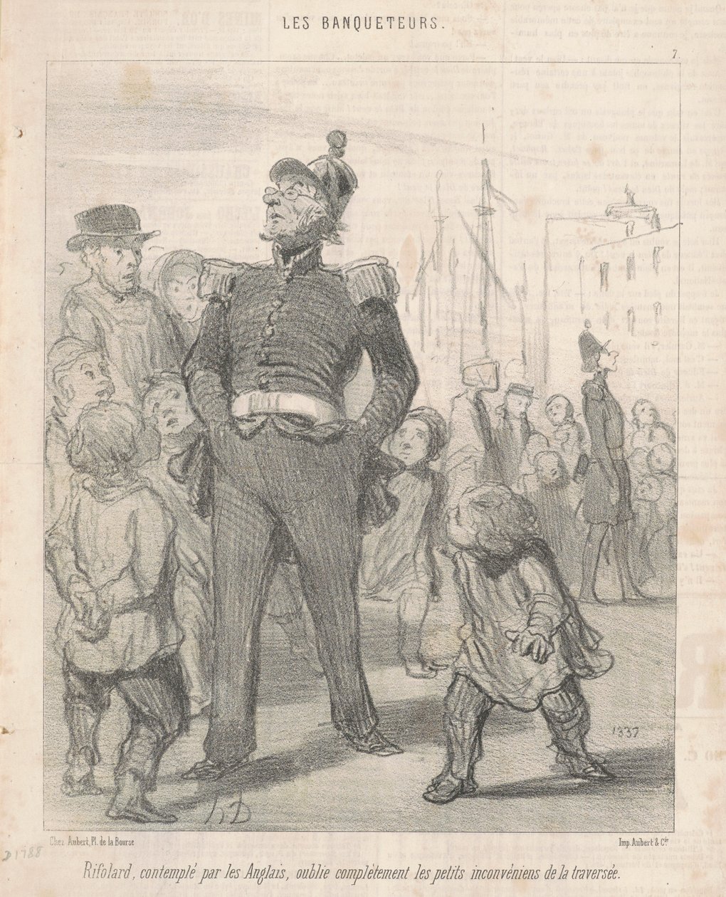Rifolard... elfelejti... az átkeléssel járó kellemetlenségeket alkotó: Honoré Daumier