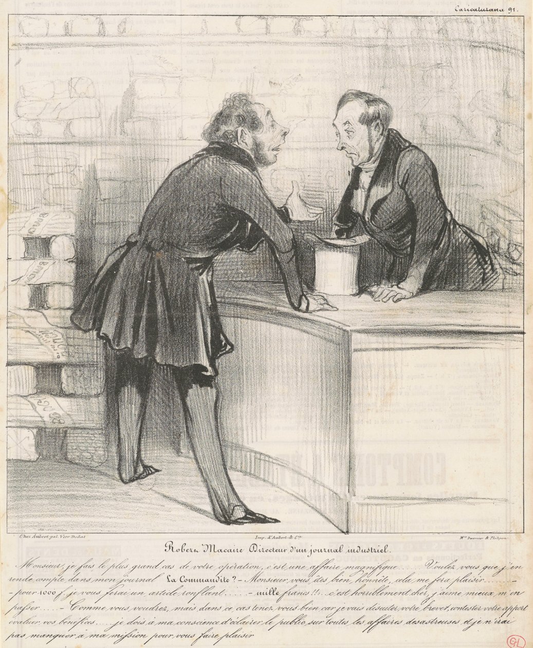 Robert Macaire igazgató alkotó: Honoré Daumier