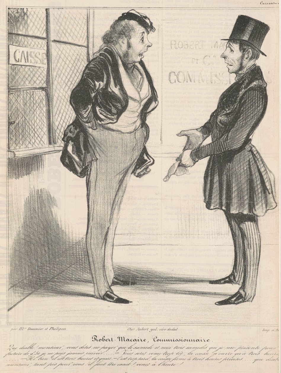 Robert Macaire biztos alkotó: Honoré Daumier