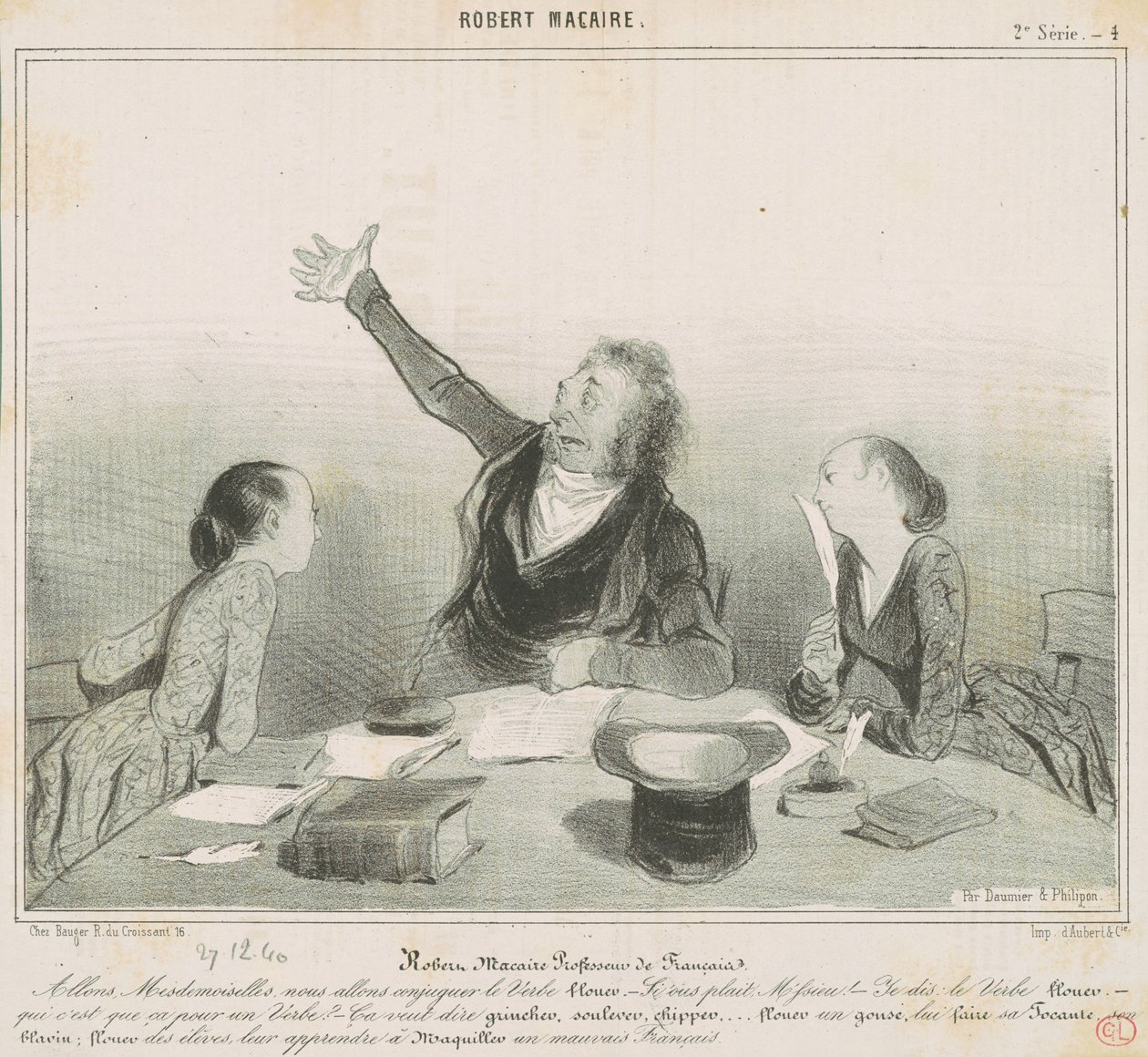 Robert Macaire francia tanár alkotó: Honoré Daumier