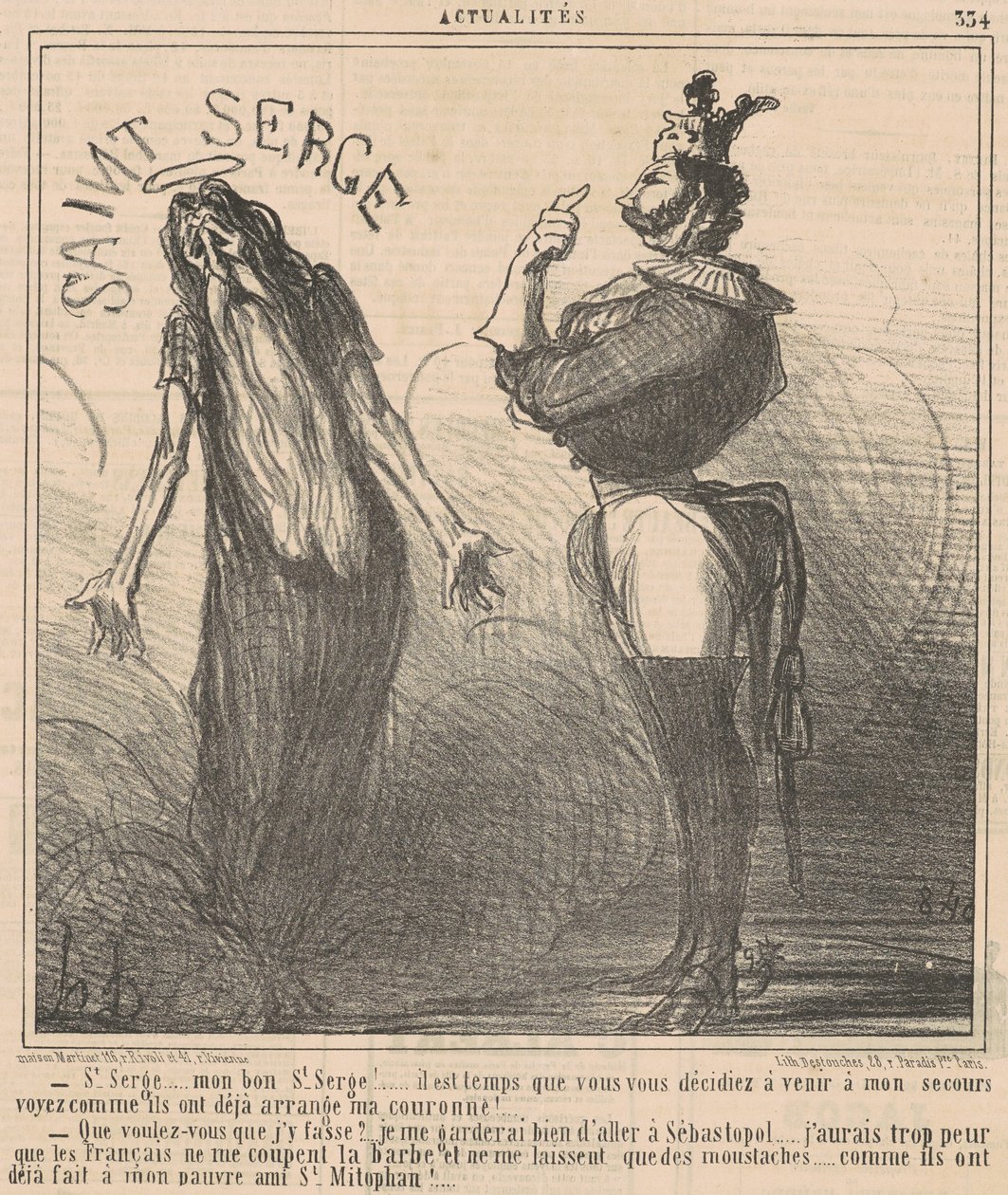 Szent Sergius... Jó Szent Sergiusom! alkotó: Honoré Daumier