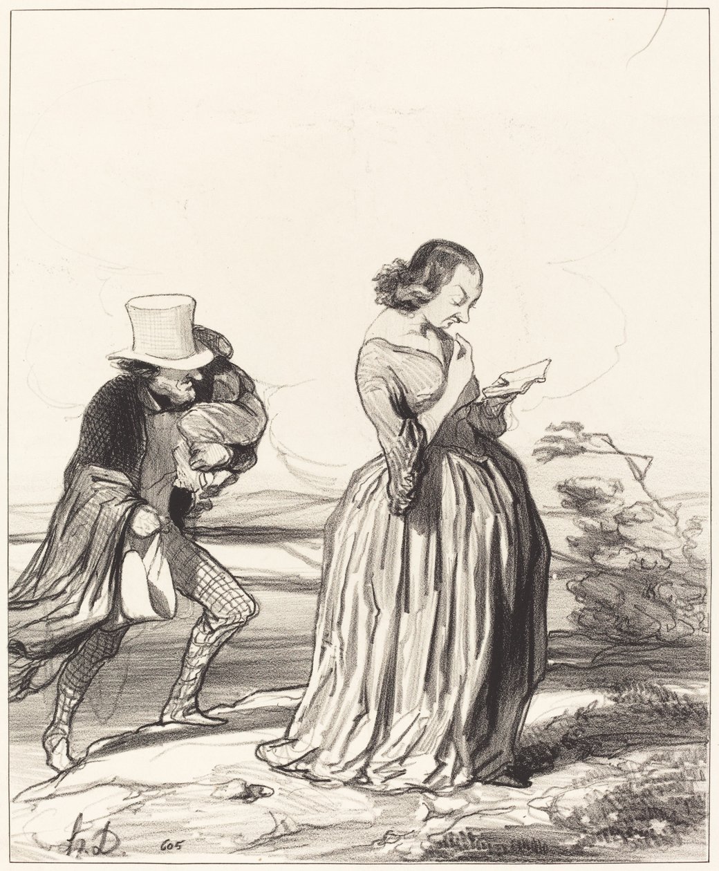 Saperlotte!... hogy szeretném... hogy a feleségem végzett... alkotó: Honoré Daumier