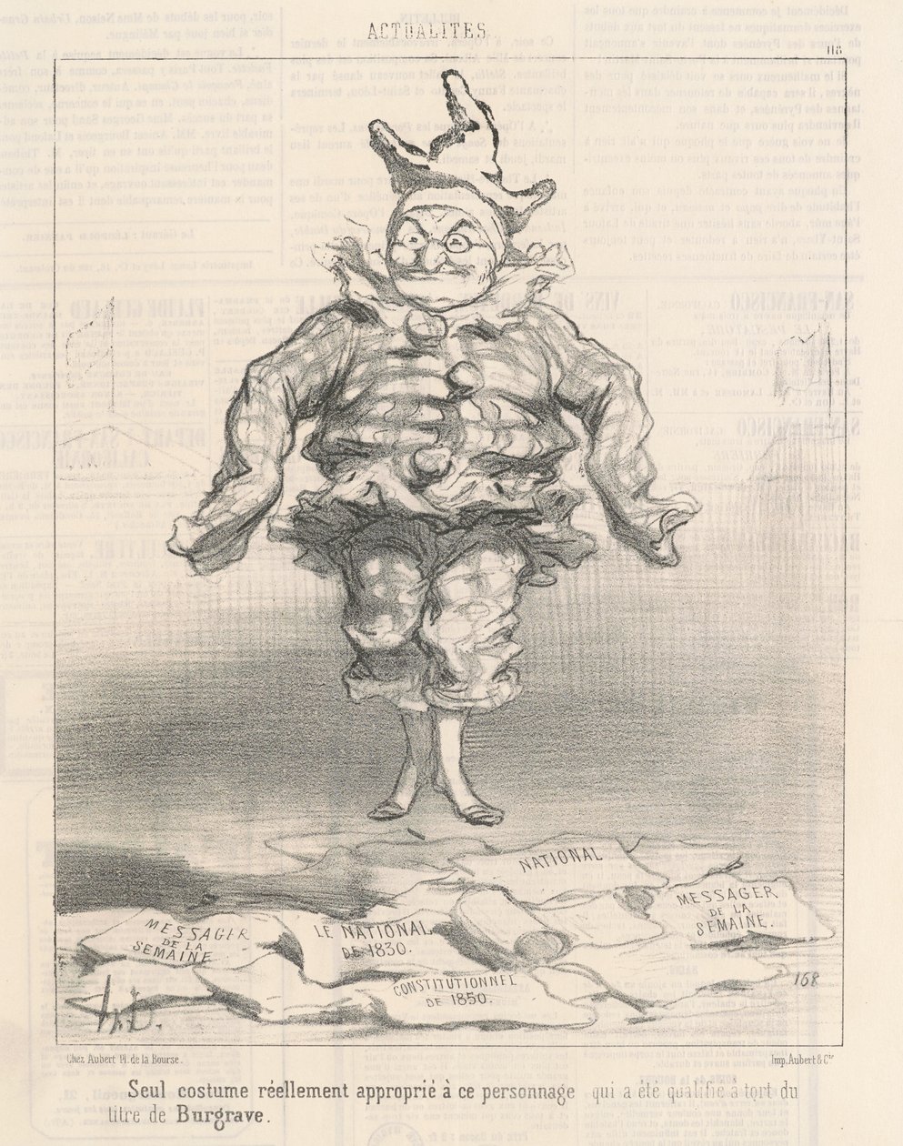 Csak jelmez ... alkalmas ehhez a karakterhez alkotó: Honoré Daumier