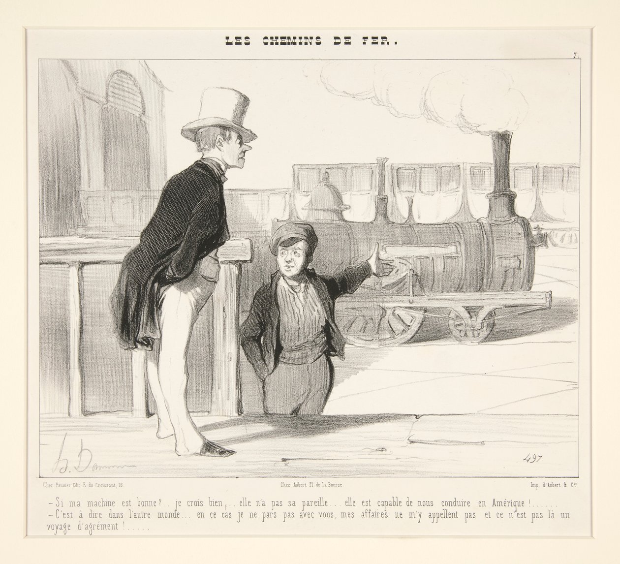 Ha jó a gépem? alkotó: Honoré Daumier