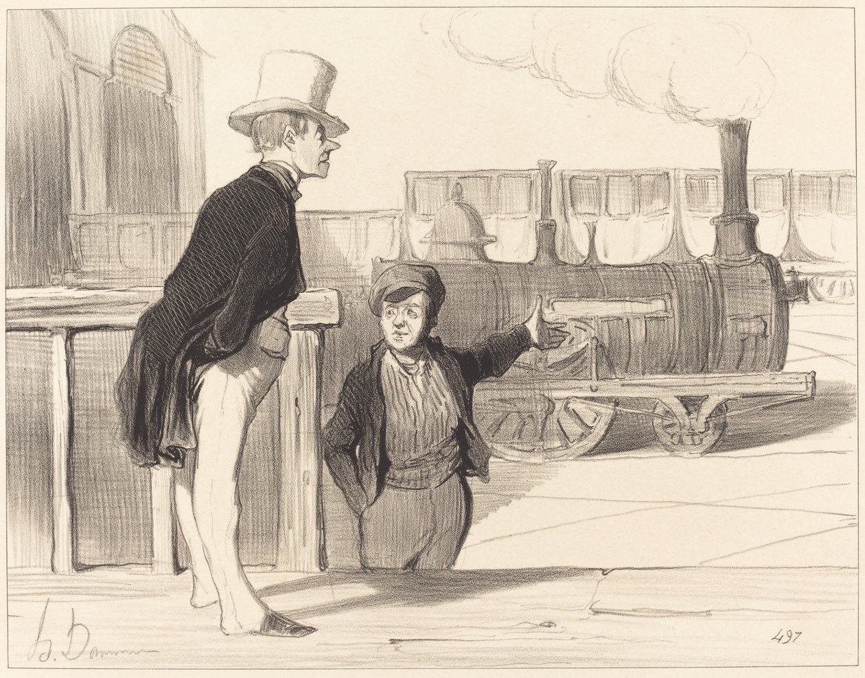 Ha jó a gépem? Azt hiszem... alkotó: Honoré Daumier