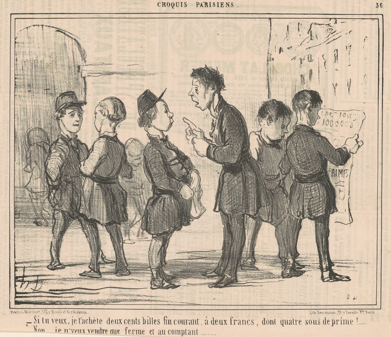 Ha akarod, veszek neked kétszáz márványt... alkotó: Honoré Daumier