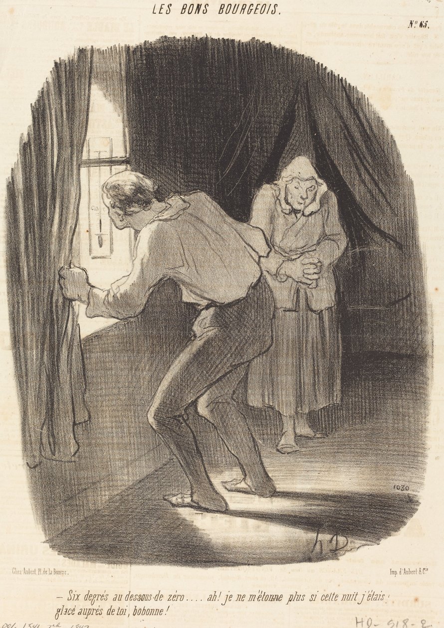 Hat fok nulla alatt... alkotó: Honoré Daumier