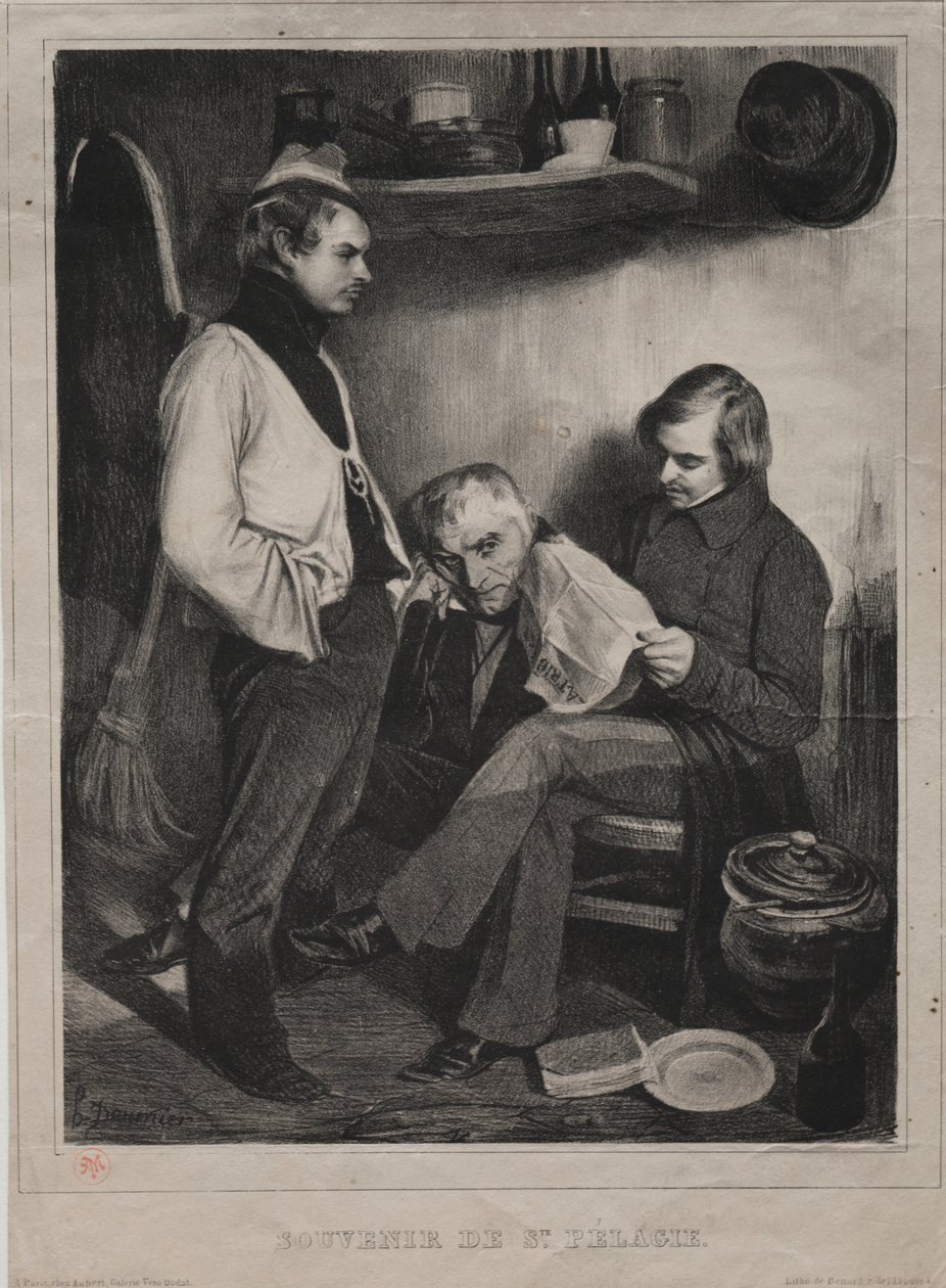 Emléktárgy a Prison ot Ste. Pelagia alkotó: Honoré Daumier