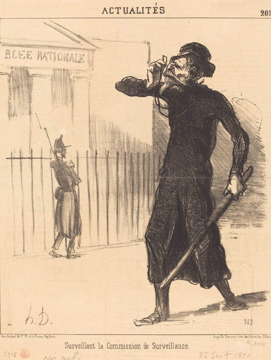 A Felügyelő Bizottság felügyelője alkotó: Honoré Daumier