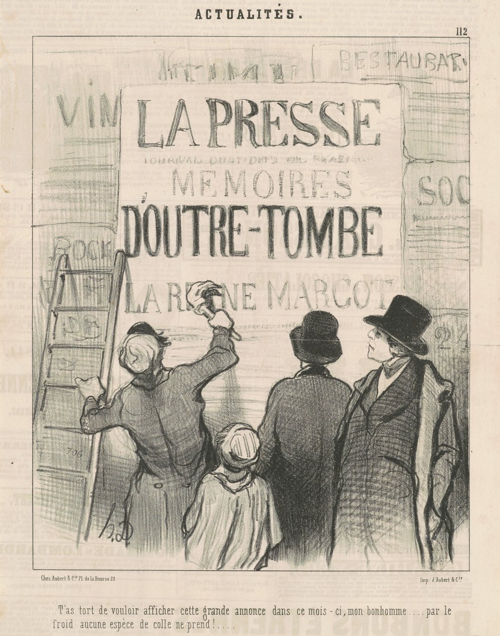 Tévedsz, hogy fel akarod adni ezt a... hirdetést... alkotó: Honoré Daumier