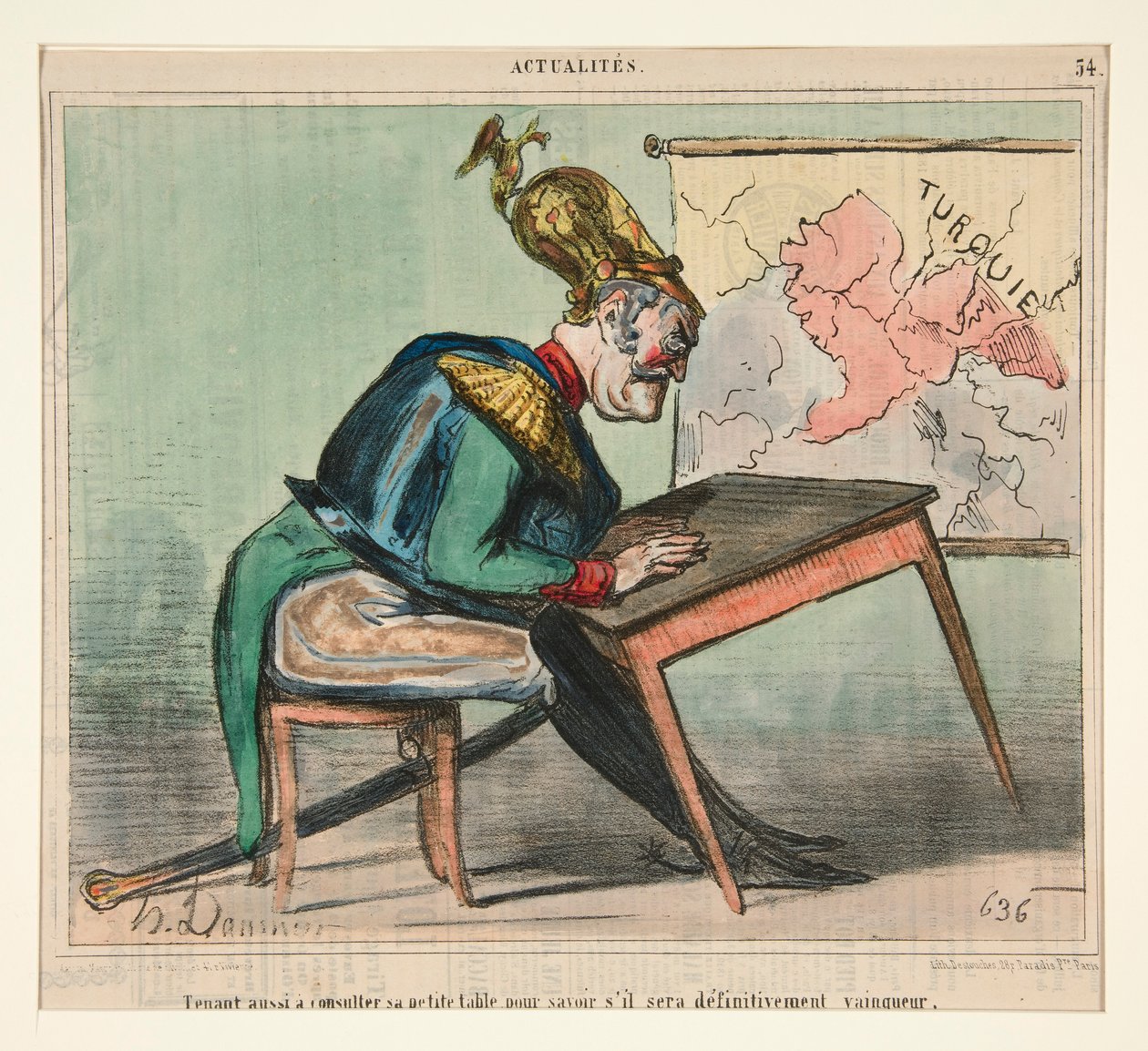 Szintén szívesen konzultál a kis asztalával alkotó: Honoré Daumier