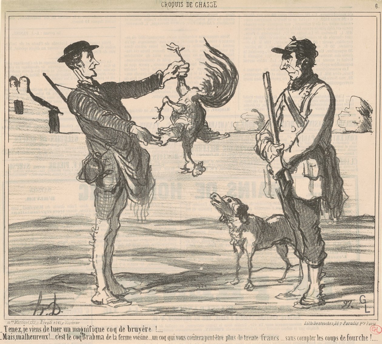 Itt most megöltem egy csodálatos... alkotó: Honoré Daumier