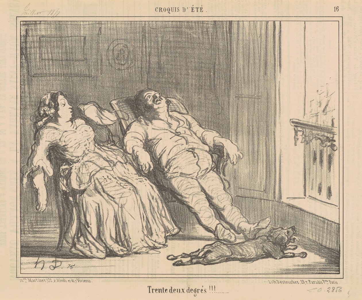 Próbálj ki két fokot!!! alkotó: Honoré Daumier