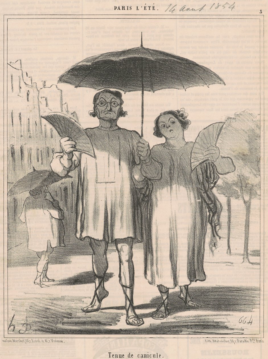Hőhullámos ruha alkotó: Honoré Daumier
