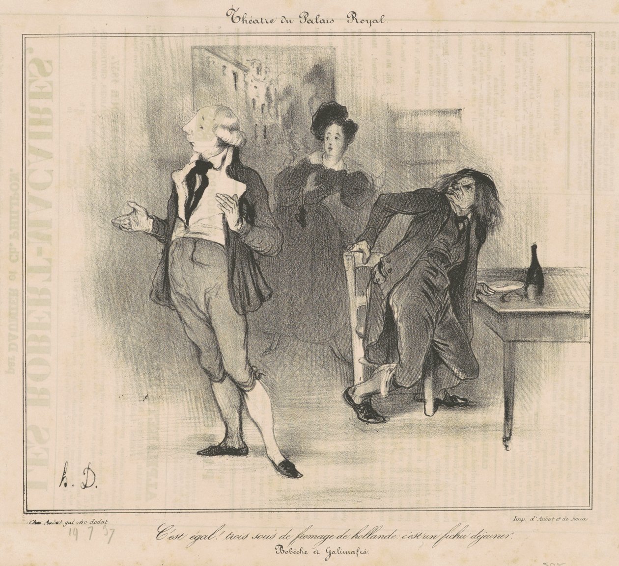 Királyi Palota Színház... alkotó: Honoré Daumier