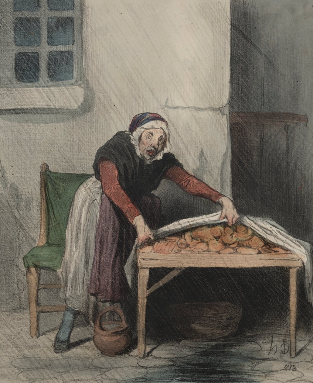 Az értelmezések fejezete, 8. tábla: Minden égés fél a hideg víztől, 1843. alkotó: Honoré Daumier