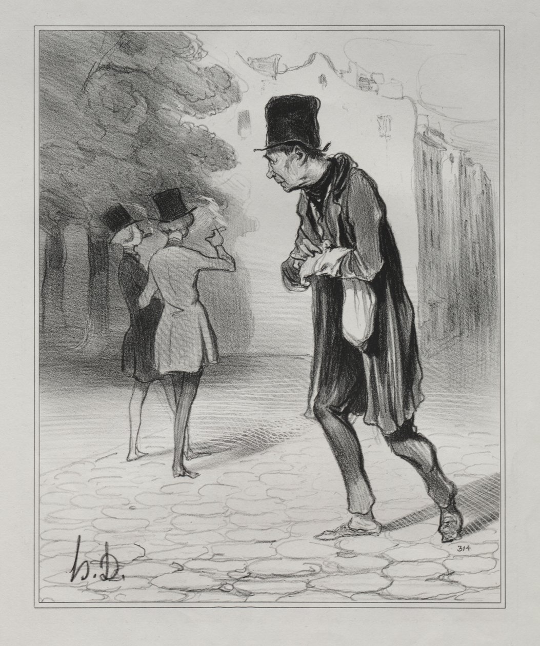 A szivarcsonkok gyűjtője alkotó: Honoré Daumier
