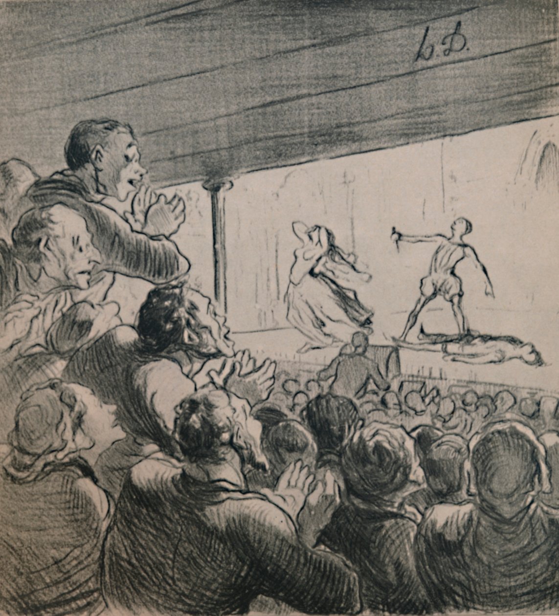 A dráma, 1860-as évek, 1946. alkotó: Honoré Daumier