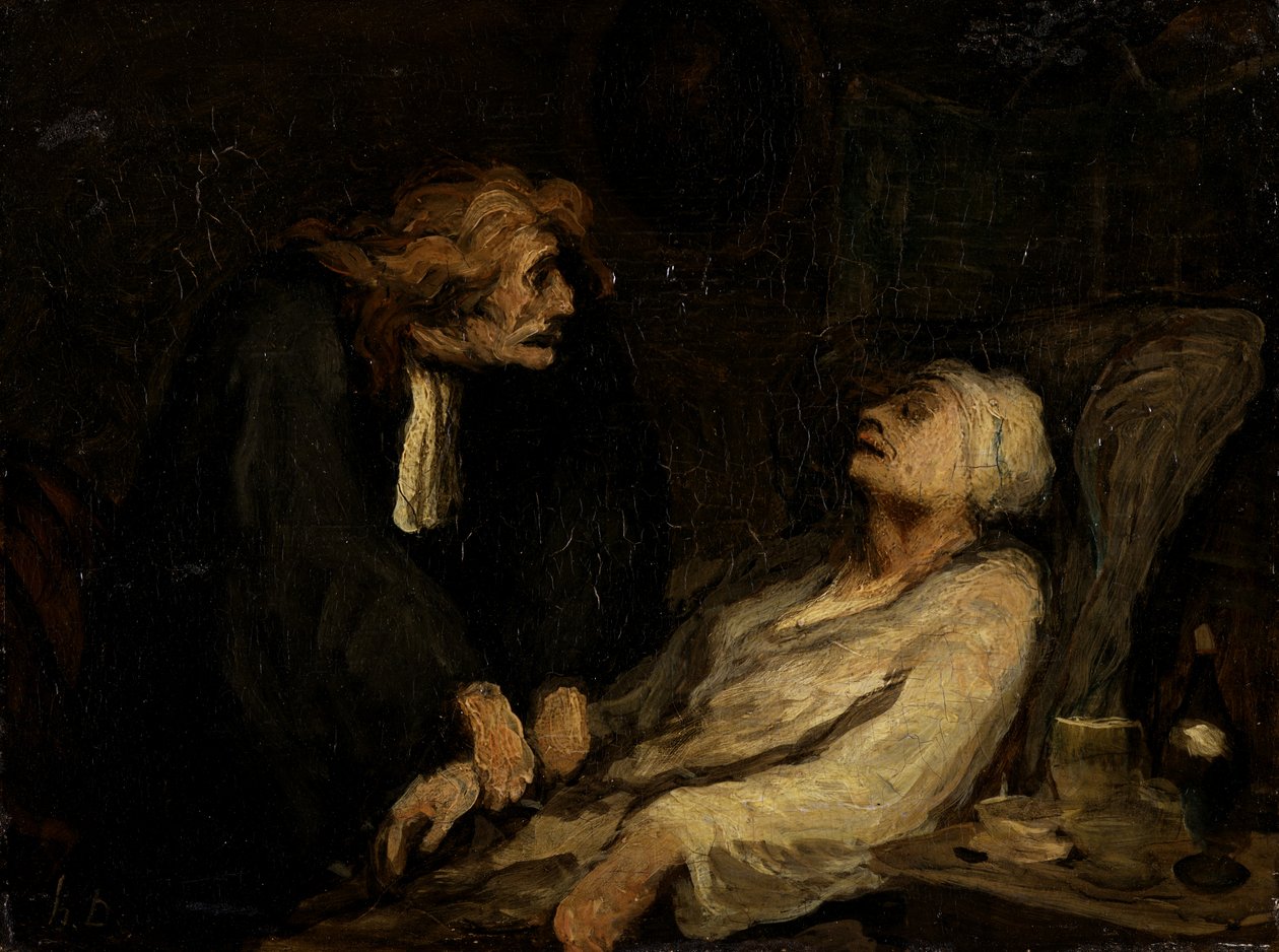A hipochonder (a képzeletbeli rokkant) alkotó: Honoré Daumier