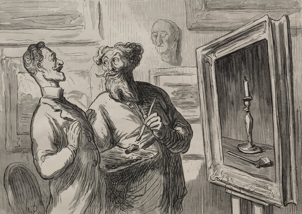 A festők: Egy realista mindig talál egy másik realistát, aki csodálhatja őt alkotó: Honoré Daumier