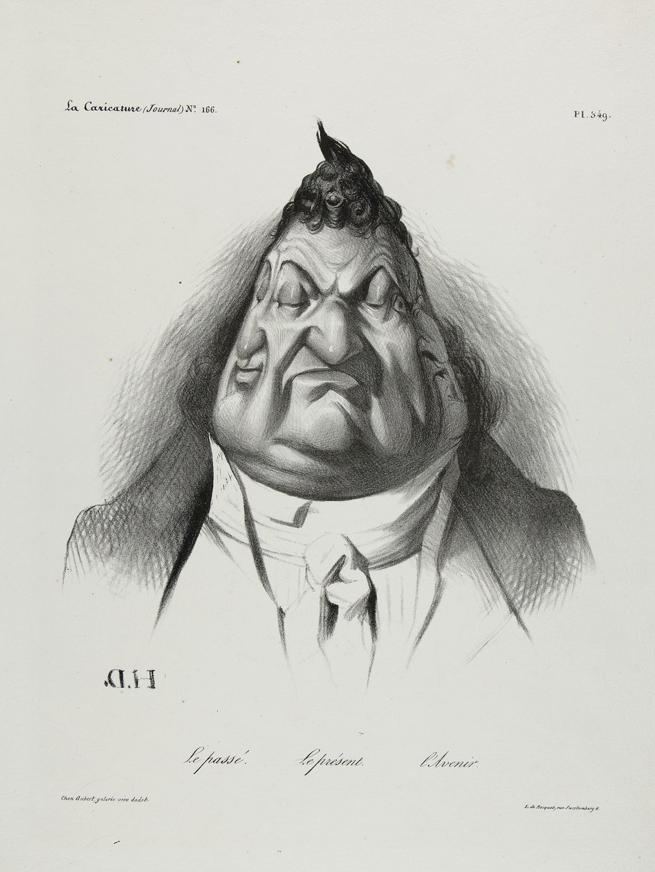 A múlt, a jelen, a jövő, 349. tábla, 1834 alkotó: Honoré Daumier