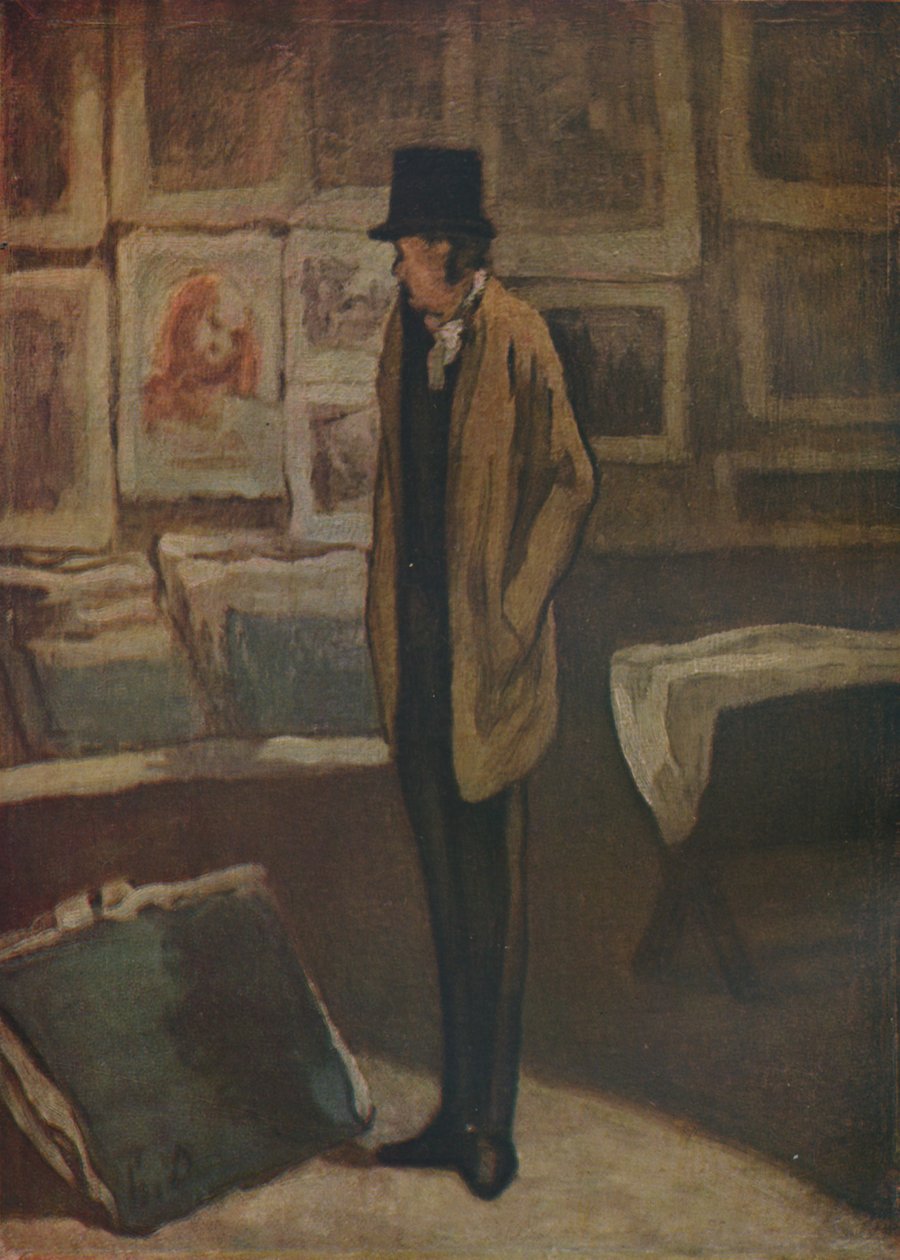A nyomtatványszerető, 1857-1860, 1937. alkotó: Honoré Daumier