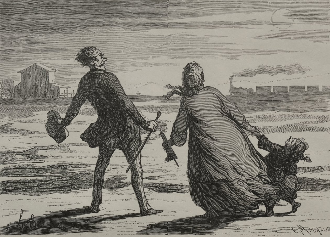 A vasút: Túl késő alkotó: Honoré Daumier