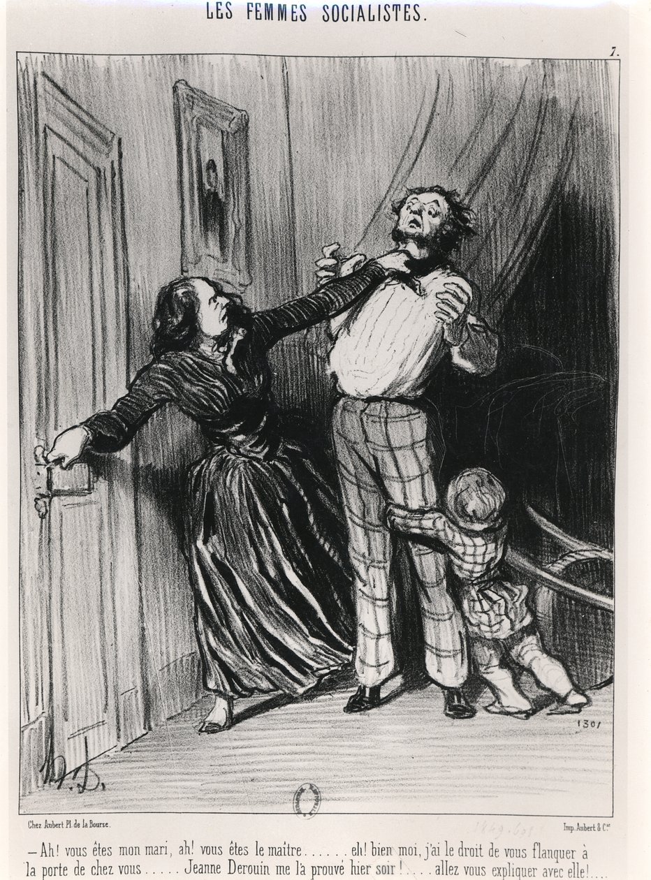 A szocialista nők, 1849 alkotó: Honoré Daumier