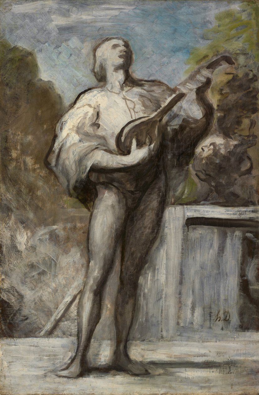 A trubadúr, 1868-1873 alkotó: Honoré Daumier