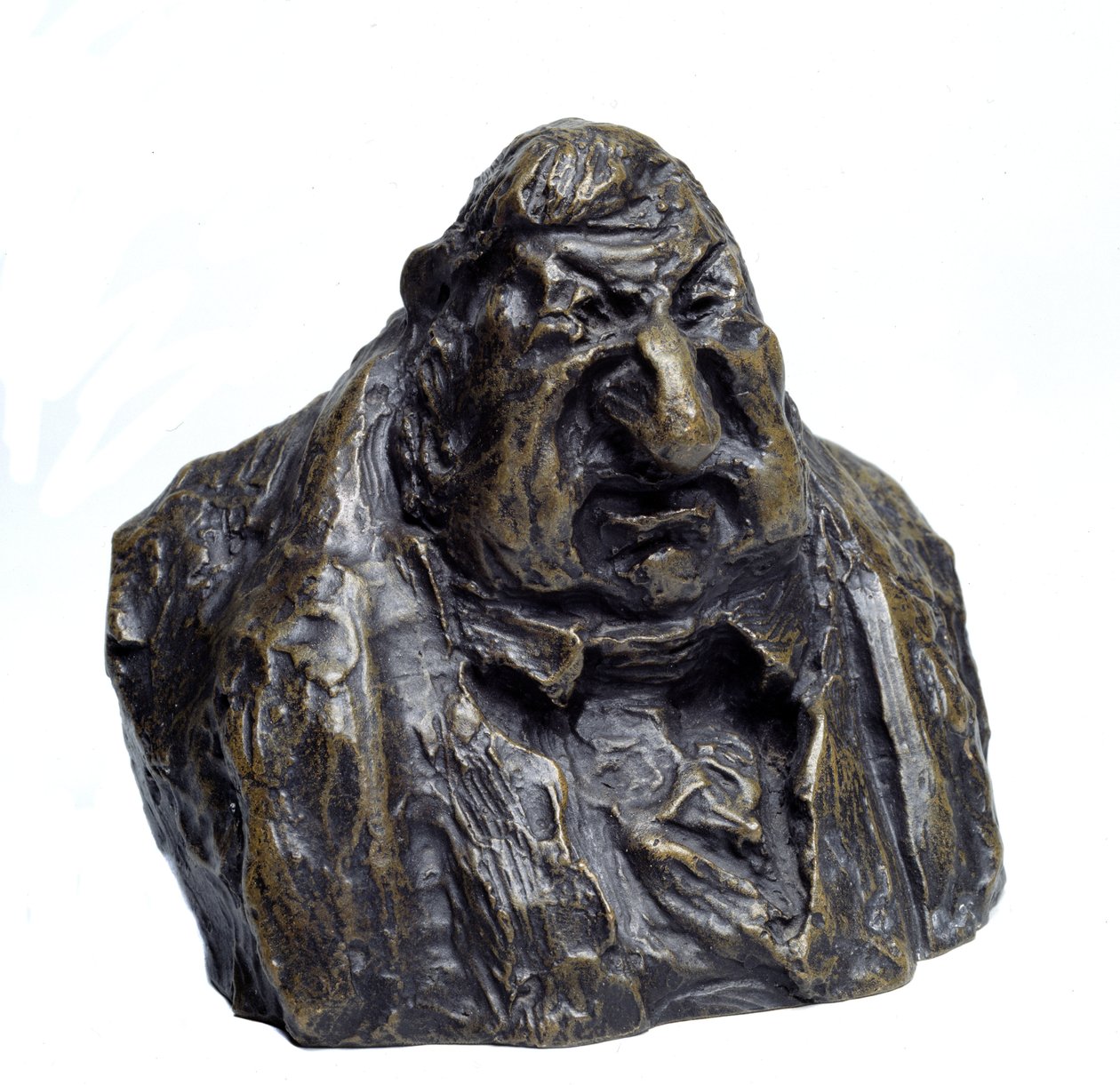 Jean Marie Fruchard (1786 - 1872), helyettes „Celebrites du Juste Milieu” karikatúrájának mellszobrai. Le Degout megszemélyesítette: Honore Daumier (1808-1879) szobra 19. századi Musee des Beaux Arts, Palais Longchamp, Marseille alkotó: Honoré Daumier