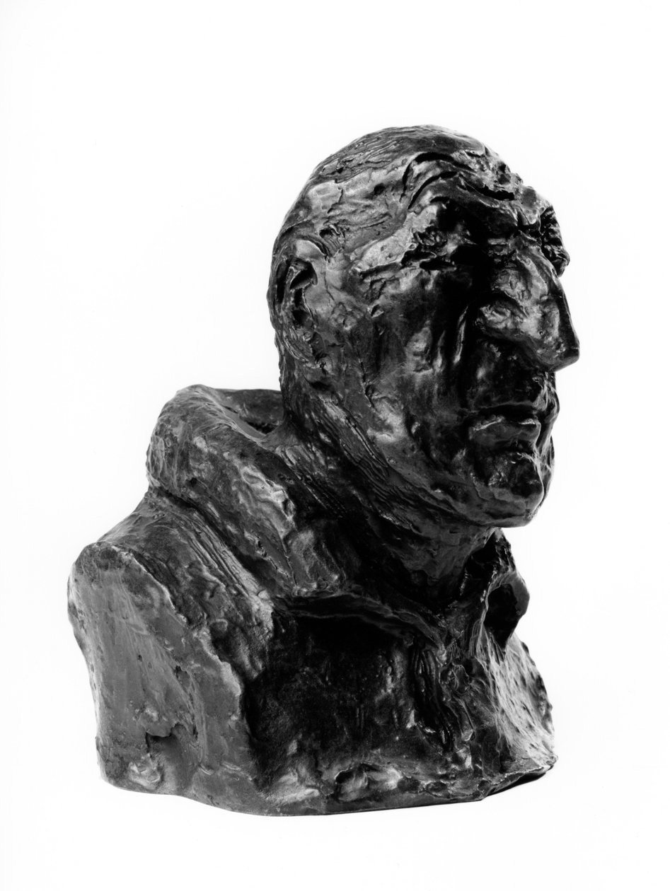 Francois Dominique Reynaud de Montlosier gróf (1755-1838), francia pár vagy gróf Marthe Camille Bachasson de Montalivet (1801-1880), francia páros karikatúrája a „” Celebrites du Juste Milieu” „” karikatúrája. a Fourbe és a Ruse.”” Szobrászat alkotó: Honoré Daumier