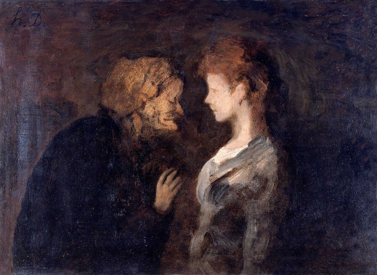 „A bizalom”, A titok, 1828-1879 alkotó: Honoré Daumier