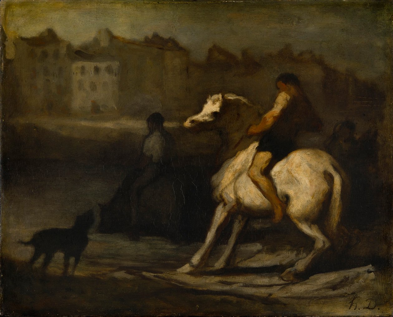 „Az öntözőhely”, 1828-1879 alkotó: Honoré Daumier