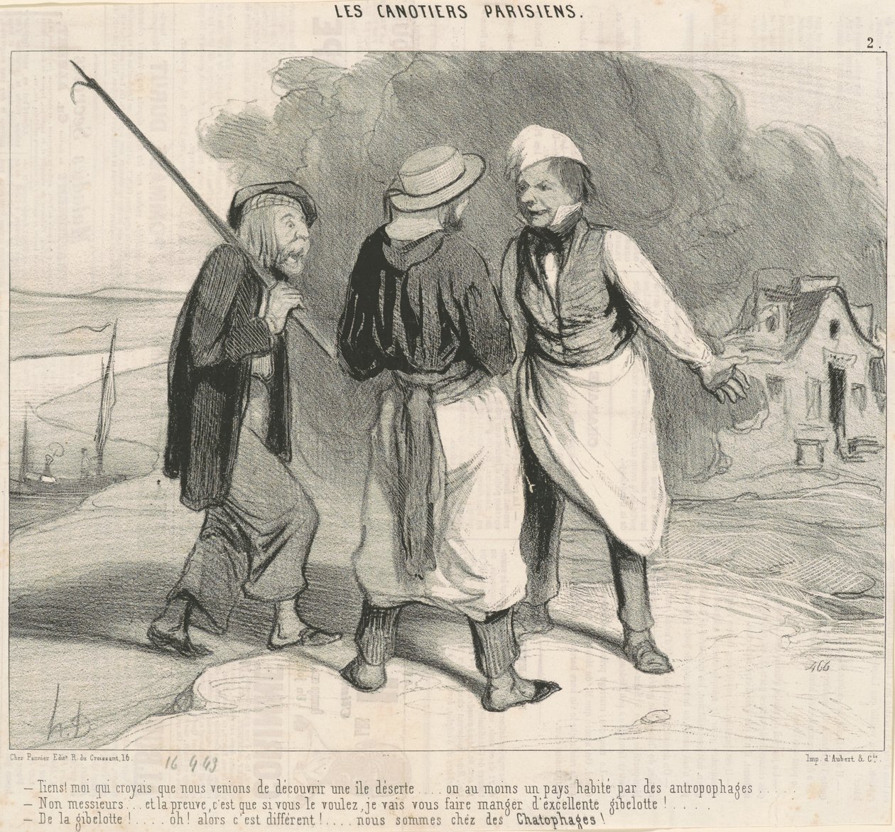 Itt! Azt hittem, most fedeztük fel... alkotó: Honoré Daumier