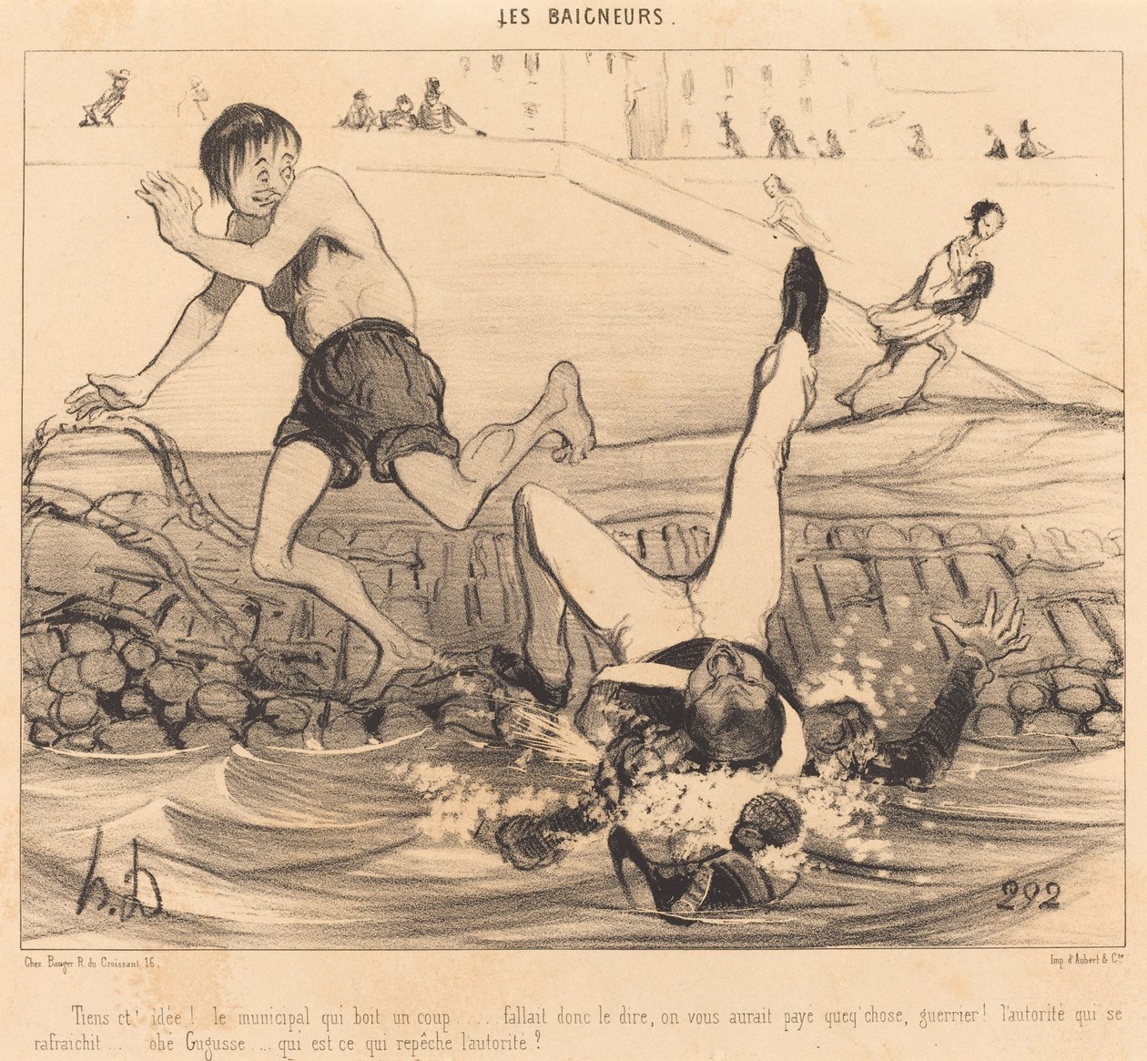 Itt az ötleted! Az önkormányzat, aki iszik egy poharat... alkotó: Honoré Daumier