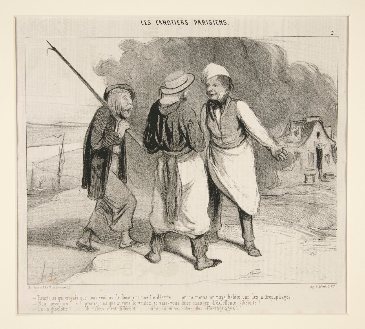 Itt! Én, aki azt hittem, hogy most fedeztünk fel egy lakatlan szigetet alkotó: Honoré Daumier