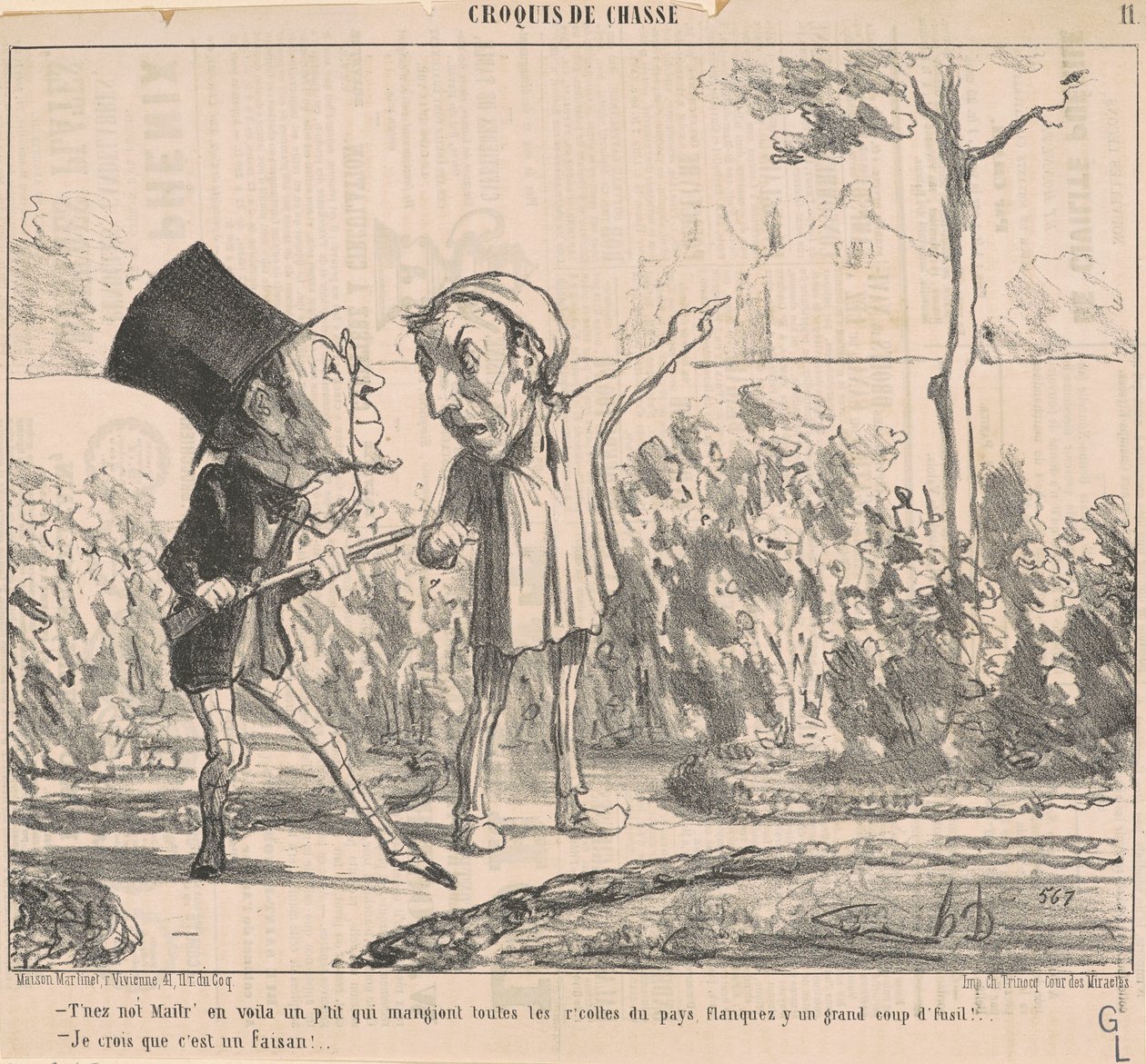 Ne bánd, itt van egy kicsi... alkotó: Honoré Daumier