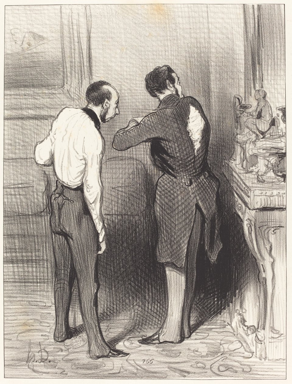 Jól áll nekem a ruhád, kölcsönkérem... alkotó: Honoré Daumier