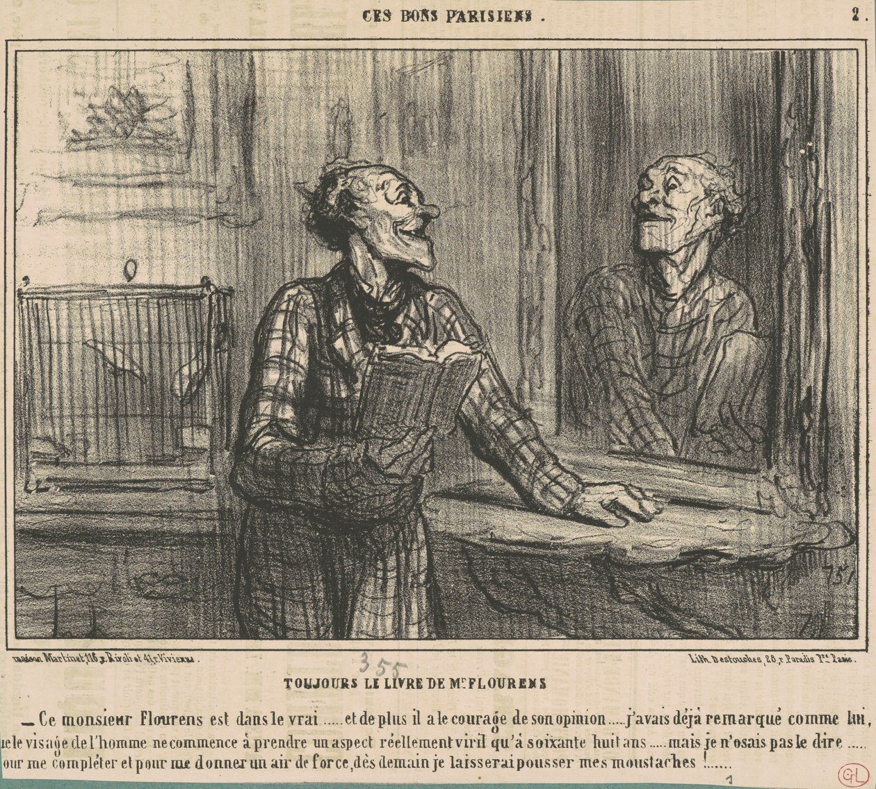 Mindig M. Flourens könyve alkotó: Honoré Daumier