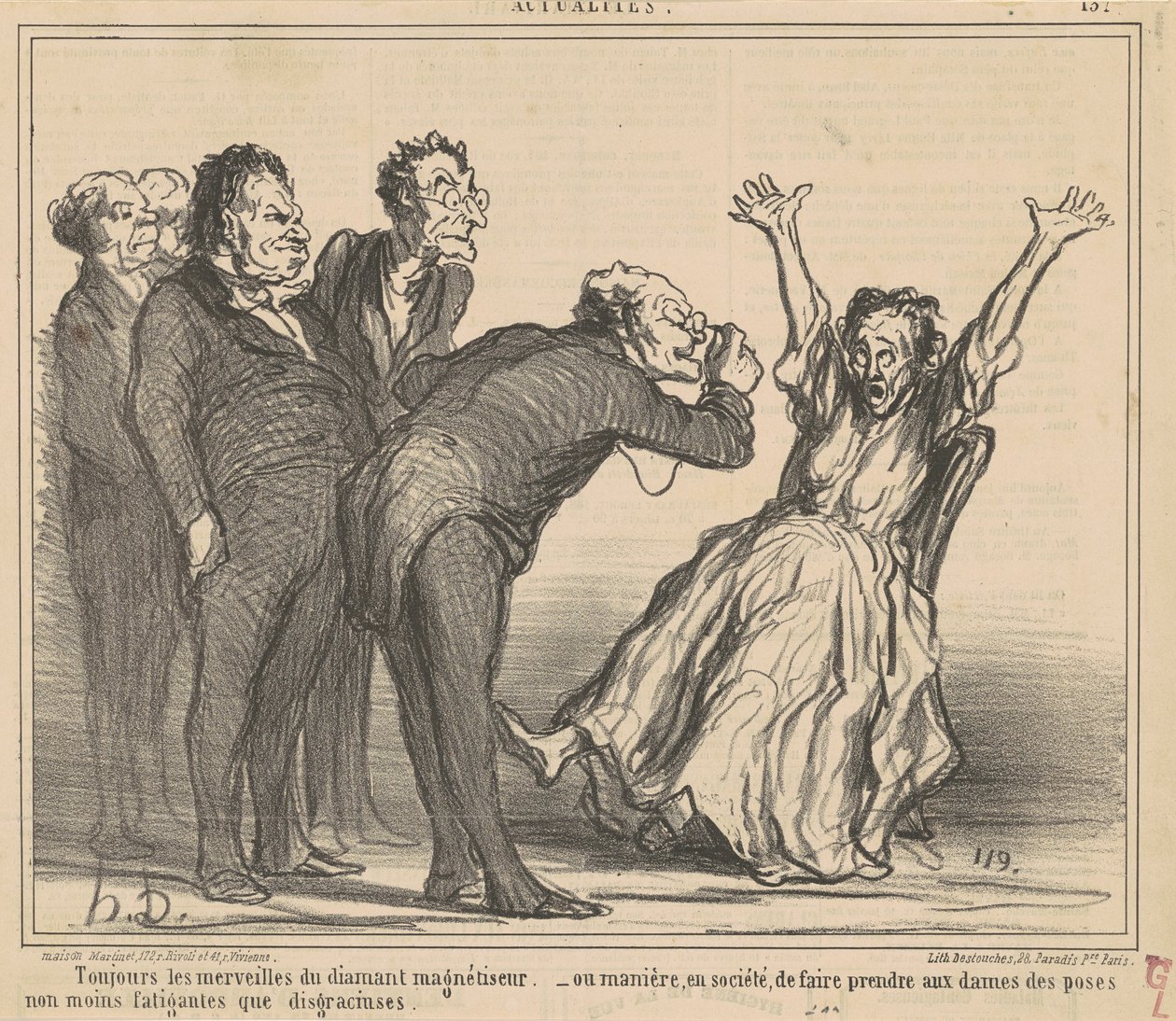 Mindig a gyémánt csodái... alkotó: Honoré Daumier