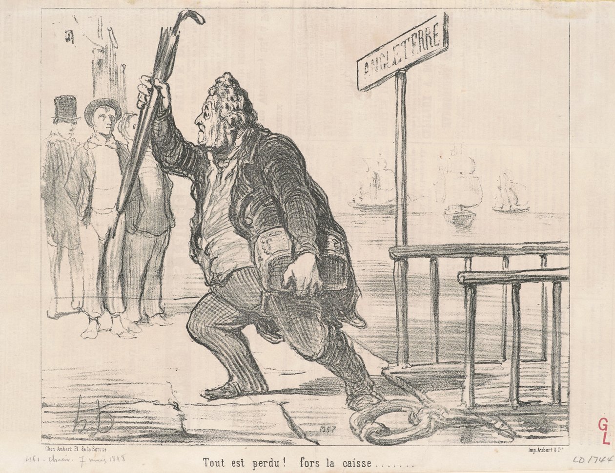 Minden elveszett! A pénztárhoz alkotó: Honoré Daumier