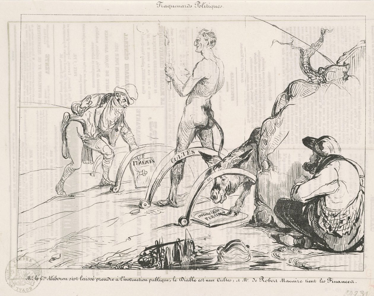 Politikai csapdák alkotó: Honoré Daumier